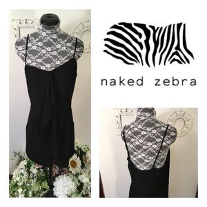 New Naked Zebra Black Romper